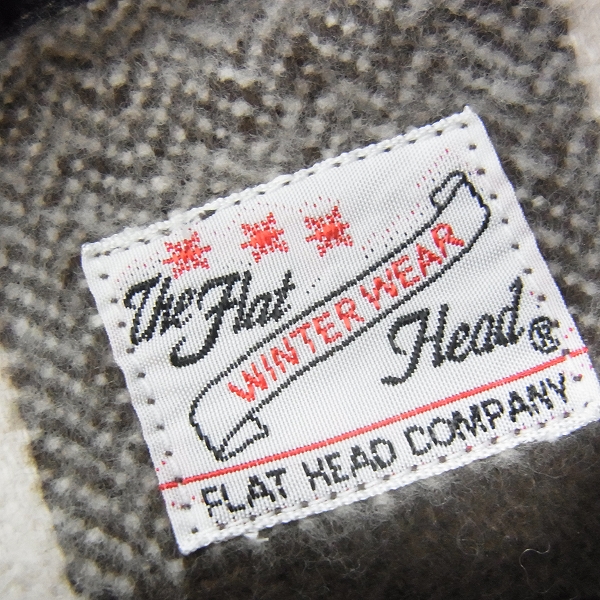 実際に弊社で買取させて頂いたFLAT HEAD/フラットヘッド コットン チェックネルシャツ ダークブラウン 38の画像 2枚目