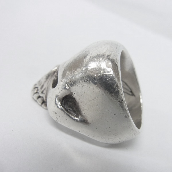 実際に弊社で買取させて頂いたCRAZY PIG/クレイジーピッグ ラージエビルスカルリング/15.5～16号の画像 2枚目