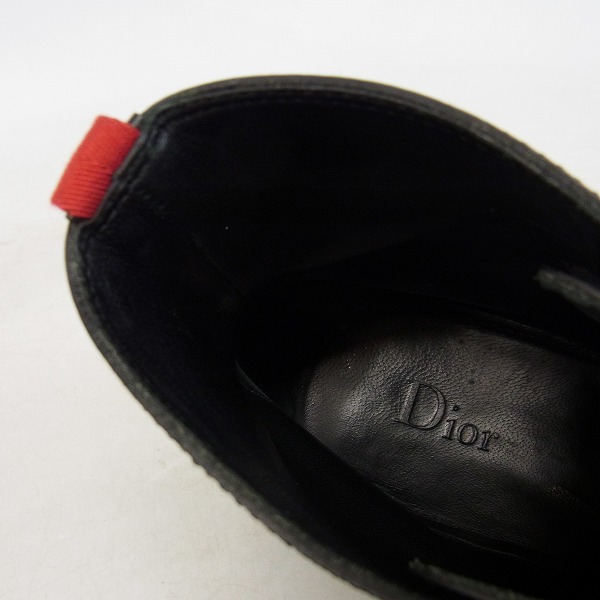 実際に弊社で買取させて頂いたDIOR HOMME/ディオールオム 14AW レザートレッキングブーツ/マウンテンブーツ 14HBM/41 の画像 4枚目