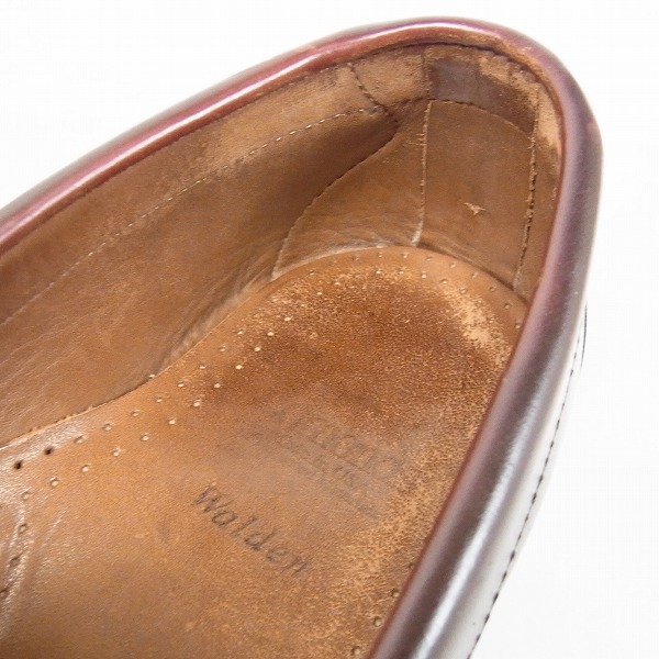 実際に弊社で買取させて頂いた【観賞用】Allen Edmonds/アレンエドモンズ 42477 WALDEN PENNY LOAFERS BURGUNDY ペニーローファー/7Eの画像 4枚目