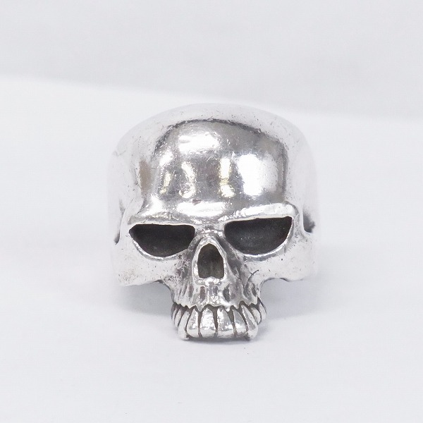 実際に弊社で買取させて頂いたCRAZY PIG/クレイジーピッグ ラージエビルスカルリング #27/21.5号の画像 1枚目