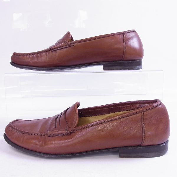 実際に弊社で買取させて頂いたSANTONI/サントーニ イタリア製 コイン ローファー/シューズ/8の画像 3枚目