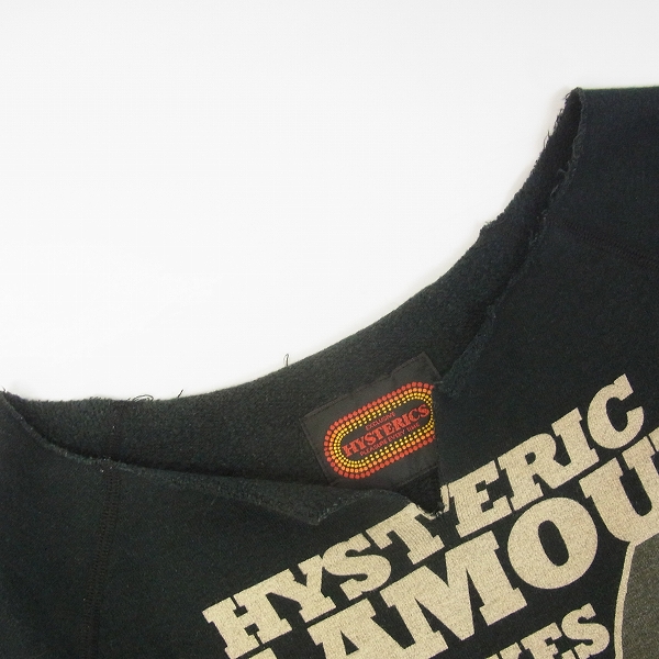 実際に弊社で買取させて頂いたHYSTERICS/ヒステリックス ヒスガール トレーナー ブラック Fの画像 5枚目