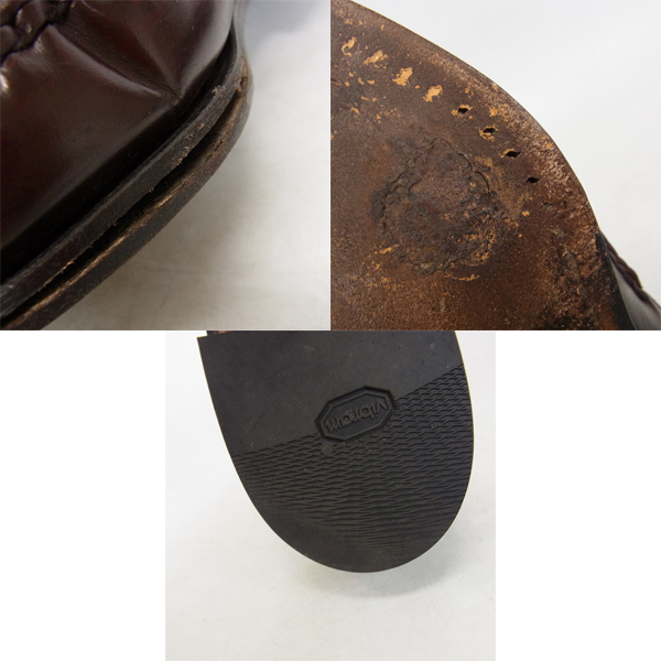 実際に弊社で買取させて頂いた【観賞用】Allen Edmonds/アレンエドモンズ 42477 WALDEN PENNY LOAFERS BURGUNDY ペニーローファー/7Eの画像 6枚目