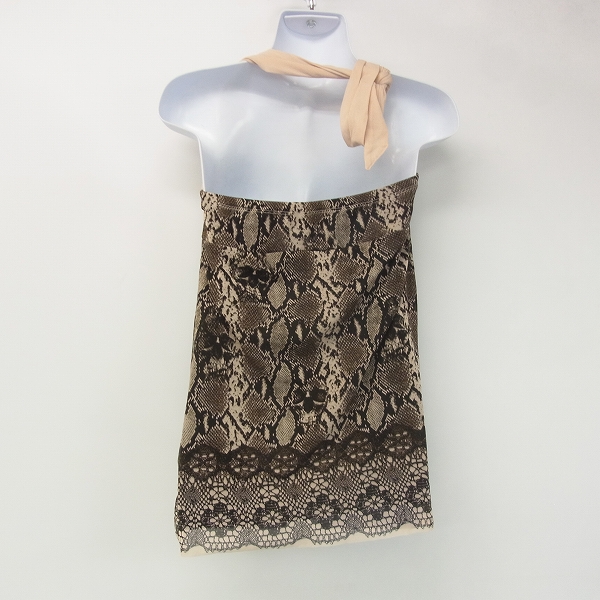 実際に弊社で買取させて頂いたHYSTERICS/ヒステリックス キャミソール パイソン柄 Fの画像 1枚目