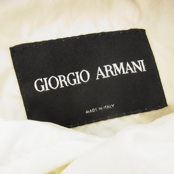 実際に弊社で買取させて頂いたGIORGIO ARMANI/ジョルジオアルマーニ コート ホワイト/48の画像 2枚目