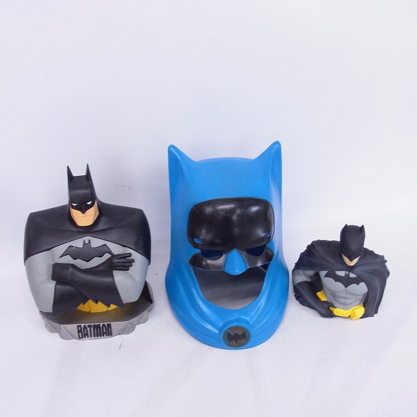 実際に弊社で買取させて頂いたBATMAN/バットマン リボルテック 貯金箱 マスク フィギュア他 海外おもちゃ おまとめの画像 1枚目