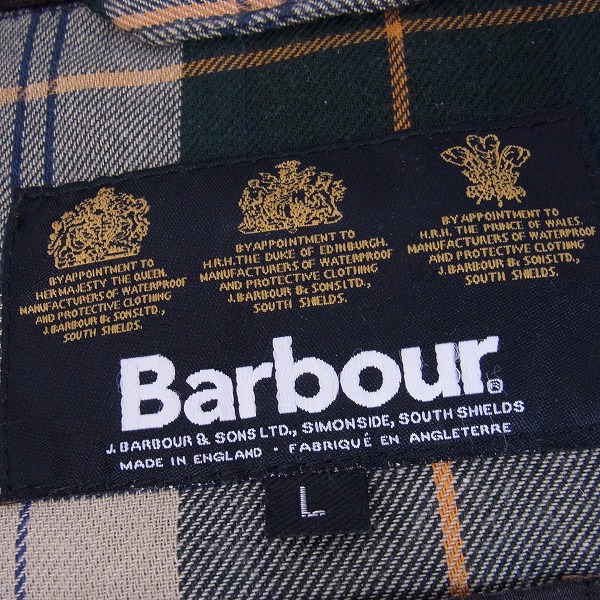 実際に弊社で買取させて頂いたBarbour/バブアー コットン フーディー STANDENジャケット/Lの画像 2枚目