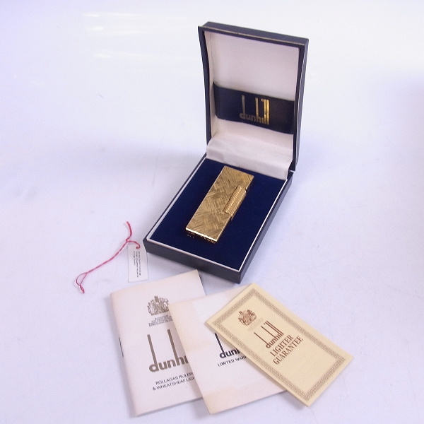 実際に弊社で買取させて頂いたdunhill/ダンヒル ローラガスライター ゴールドの画像 6枚目