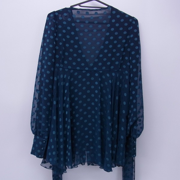 実際に弊社で買取させて頂いたHYSTERICS/ヒステリックス ドット柄 カーディガン 3AH-4140/FREEの画像 1枚目