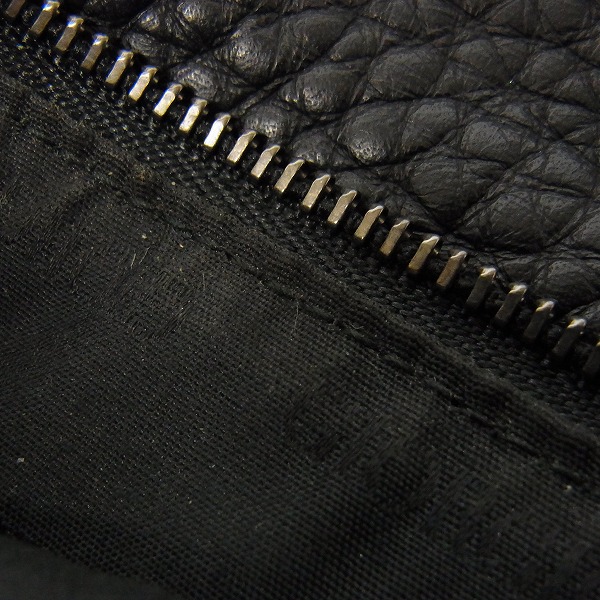 実際に弊社で買取させて頂いたGIORGIO ARMANI/ジョルジオアルマーニ 二つ折り 長財布/レザーウォレット ブラックの画像 6枚目