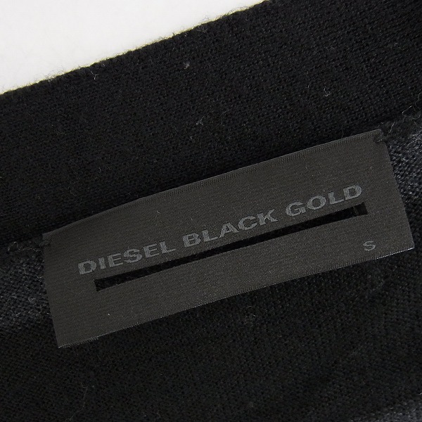 実際に弊社で買取させて頂いたDIESEL BLACK GOLD/ディーゼル ブラック ゴールド カーディガン/Sの画像 2枚目