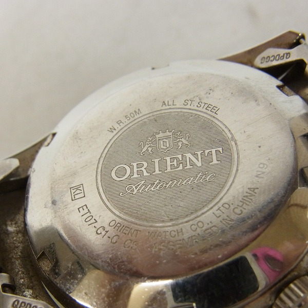 実際に弊社で買取させて頂いたORIENT/オリエント 腕時計 デイデイト ET07-C1-C オートマチック【動作未確認】の画像 3枚目