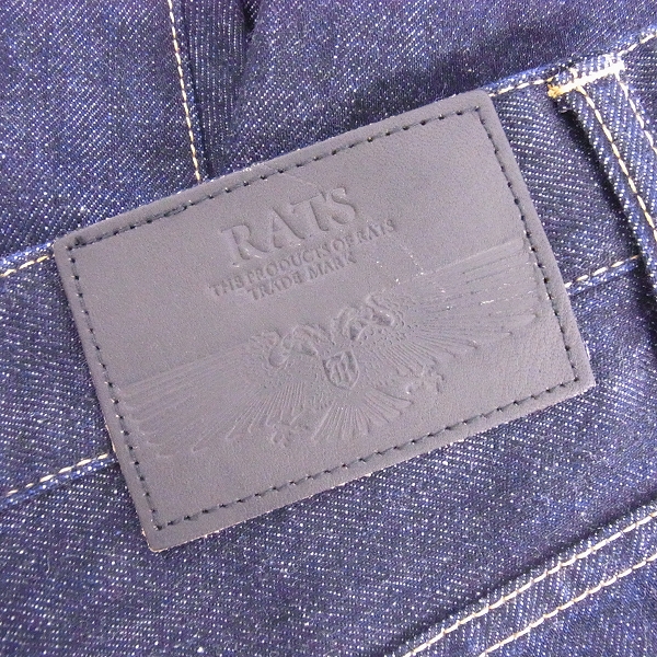 実際に弊社で買取させて頂いたRATS/ラッツ ストレートデニムパンツ インディゴ 17'RD-0211/Sの画像 2枚目