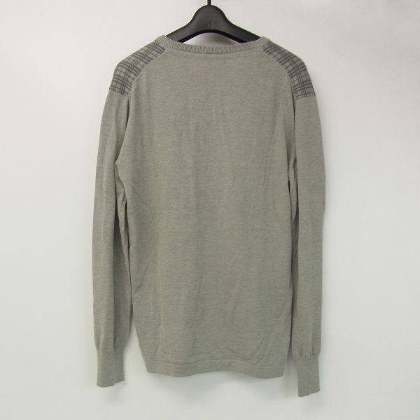 実際に弊社で買取させて頂いたBURBERRY BLUE LABEL/バーバリーブルーレーベル チェック Vネックセーター/Mの画像 1枚目