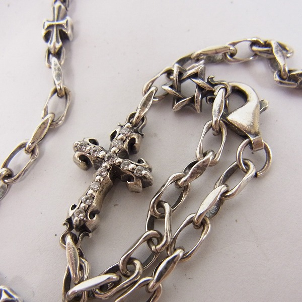 実際に弊社で買取させて頂いたDeal Design/ディールデザイン クロス/スター付きチェーン/ネックレス