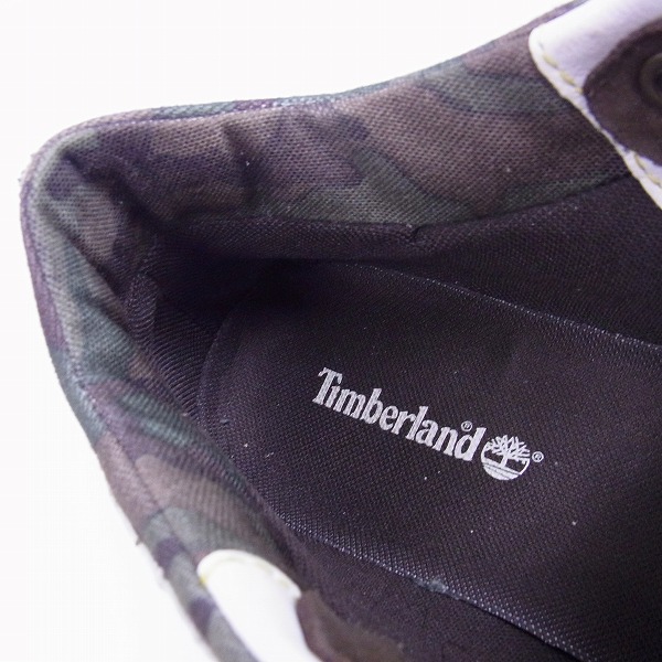 実際に弊社で買取させて頂いたTimberland/ティンバーランド ITEZA CHUKKA レザーハイカットスニーカー 迷彩 6050A/27.0の画像 4枚目