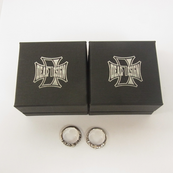 実際に弊社で買取させて頂いたDEAL DESIGN/ディールデザイン ゲートライン他 リング2点セット/＃9の画像 6枚目