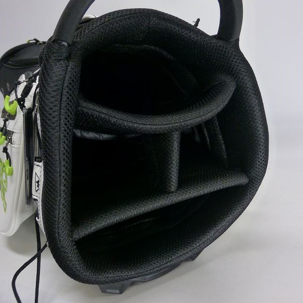 実際に弊社で買取させて頂いたle coq sportif/ルコック スタンドキャディバッグ QQBLJJ05 9.5型(47インチ対応) ホワイトの画像 2枚目