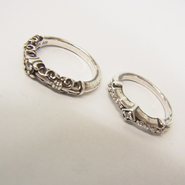 実際に弊社で買取させて頂いたDEAL DESIGN/ディールデザイン ゲートライン他 リング2点セット/＃9