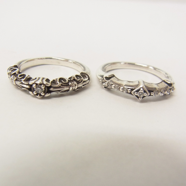 実際に弊社で買取させて頂いたDEAL DESIGN/ディールデザイン ゲートライン他 リング2点セット/＃9の画像 1枚目