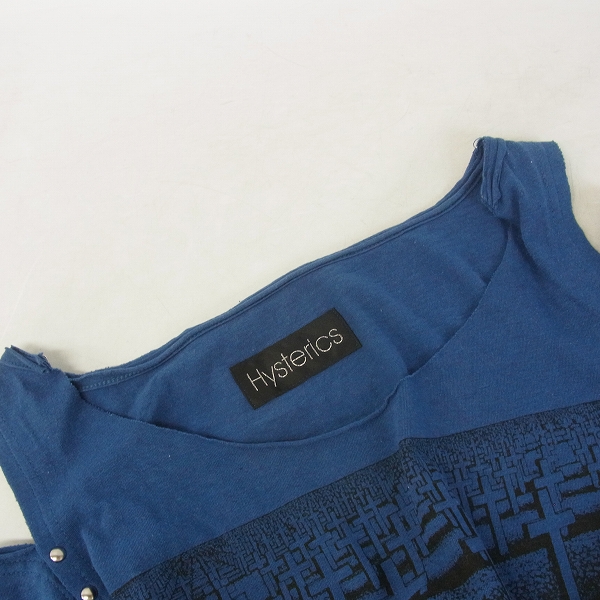 実際に弊社で買取させて頂いたHYSTERICS/ヒステリックス オフショルダー カットソー ネイビー Fの画像 5枚目