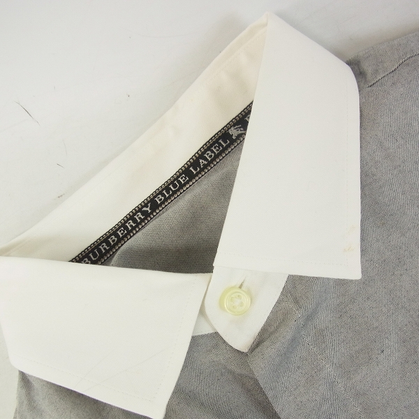 実際に弊社で買取させて頂いたBURBERRY BLUE LABEL/バーバリーブルーレーベル コットン 長袖シャツ/Mの画像 5枚目