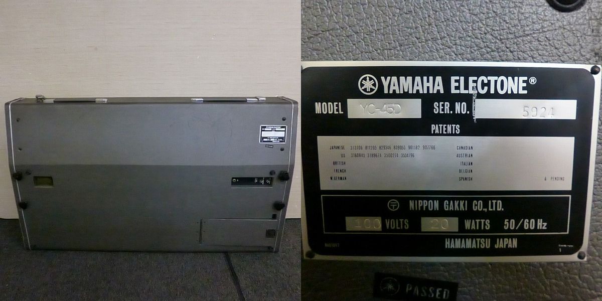 実際に弊社で買取させて頂いた★YAMAHA/ヤマハ YC-45D コンボオルガン 電子ピアノ 電子オルガン の画像 6枚目