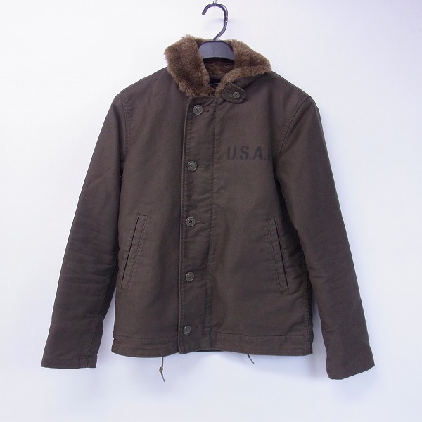 実際に弊社で買取させて頂いたALPHA INDUSTRIES/アルファ N-1 デッキジャケット 裏地フェイクファー 026200/S