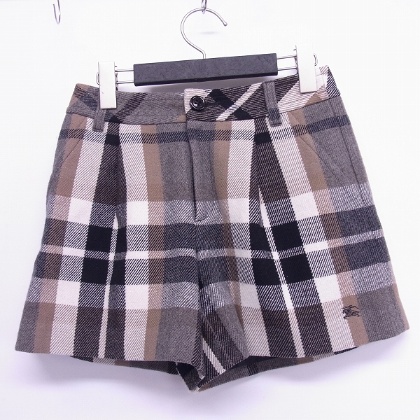 実際に弊社で買取させて頂いたBURBERRY BLUE LABEL/バーバリー ブルーレーベル ホースマーク刺繍 チェック キュロット E1R28-423-09/34