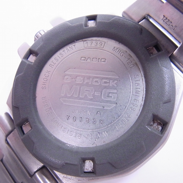 実際に弊社で買取させて頂いたG-SHOCK/G-ショック MR-G/アナログ フルメタル MRG-120T-1A【動作未確認】の画像 4枚目