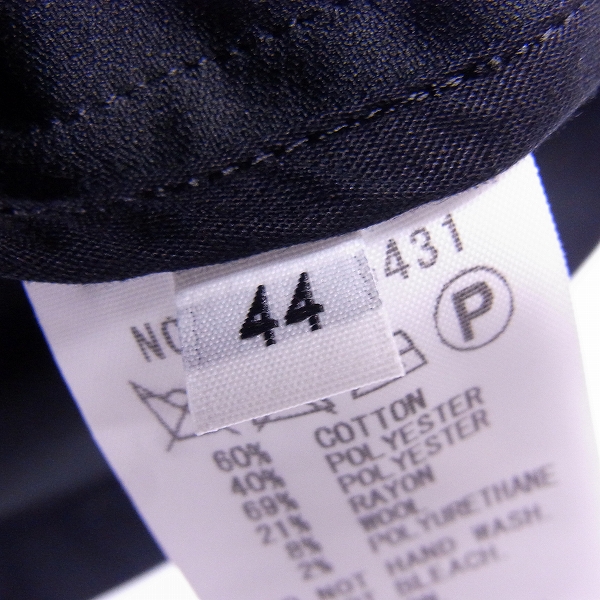 実際に弊社で買取させて頂いたVALLIS by FACTOTUM/ヴァリス バイ ファクトタム コットン テーラードジャケット/44の画像 3枚目