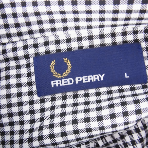 実際に弊社で買取させて頂いた【未使用】FRED PERRY/フレッドペリー Gingham SHIRT/ギンガムシャツ F4483/07/Lの画像 2枚目