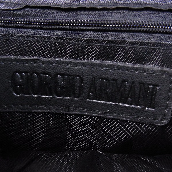 実際に弊社で買取させて頂いたGIORGIO ARMANI/ジョルジオアルマーニ レザーショルダーバッグ の画像 3枚目