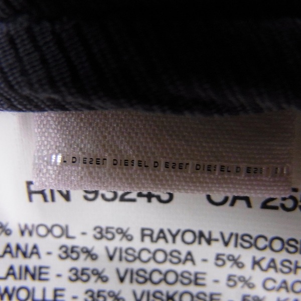 実際に弊社で買取させて頂いたDIESEL BLACK GOLD/ディーゼルブラックゴールド ブルゾン ブラック/Mの画像 4枚目