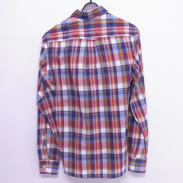 実際に弊社で買取させて頂いたMAISON KITSUNE/メゾンキツネ コットン ボタンフライ チェック シャツ/38の画像 1枚目