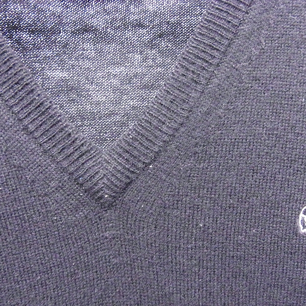 実際に弊社で買取させて頂いたLACOSTE/ラコステ ウール100% ニットベスト ブラック/黒 3の画像 4枚目