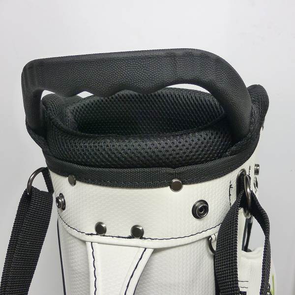 実際に弊社で買取させて頂いたle coq sportif/ルコック スタンドキャディバッグ QQBLJJ05 9.5型(47インチ対応) ホワイトの画像 4枚目