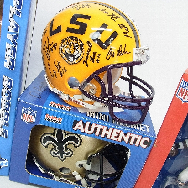 アメフト　ミニヘルメット　フィギュア 限定】リデル NFL レプリカミニヘルメット Rave Collection