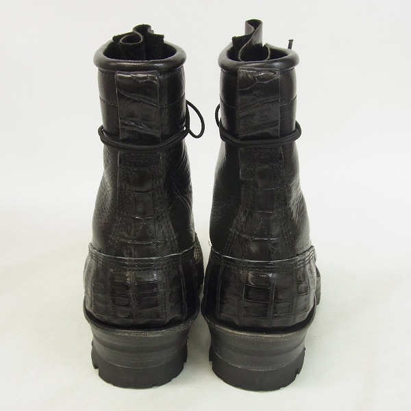 実際に弊社で買取させて頂いたWHITE'S BOOTS/ホワイツブーツ カスタム スモークジャンパー カイマン×バッファロー コンビ トリプルミッドソール 7.5Fの画像 1枚目