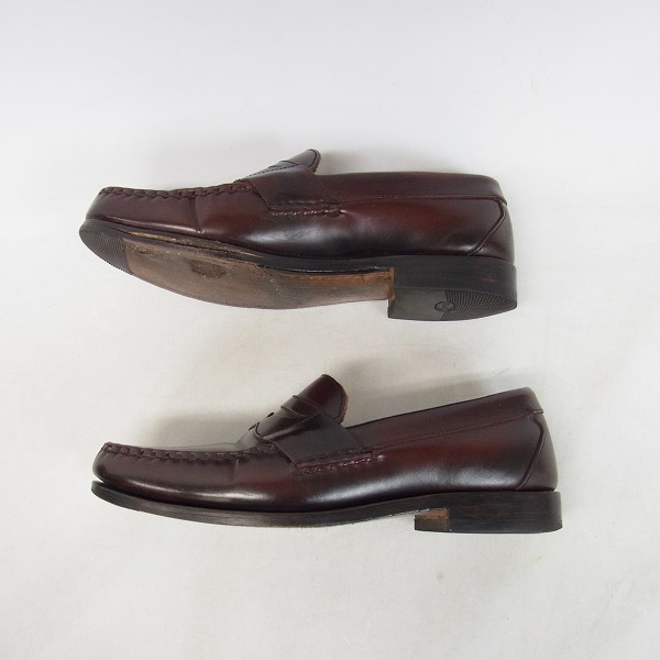 実際に弊社で買取させて頂いた【観賞用】Allen Edmonds/アレンエドモンズ 42477 WALDEN PENNY LOAFERS BURGUNDY ペニーローファー/7Eの画像 3枚目