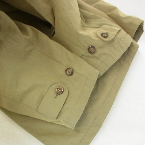 実際に弊社で買取させて頂いたGIORGIO ARMANI/ジョルジオアルマーニ トレンチコート カーキ/46の画像 5枚目