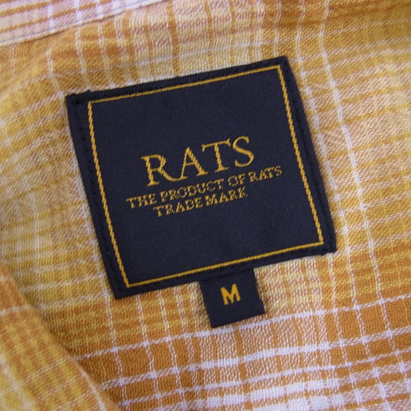 実際に弊社で買取させて頂いたRATS/ラッツ 18SS オンブレーチェック シャツ 18RS-408/Mの画像 2枚目