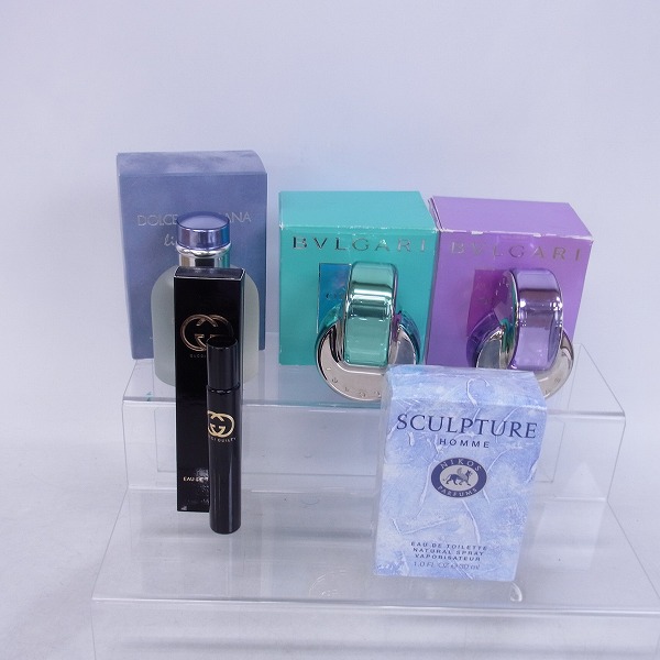実際に弊社で買取させて頂いたBVLGARI/ブルガリ D＆G/ドルチェ&ガッバーナ他 メンズ レディース 香水 計5点セット