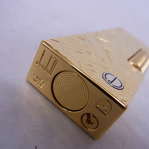 実際に弊社で買取させて頂いたdunhill/ダンヒル ロゴ入り ローラガスライター ゴールドの画像 2枚目