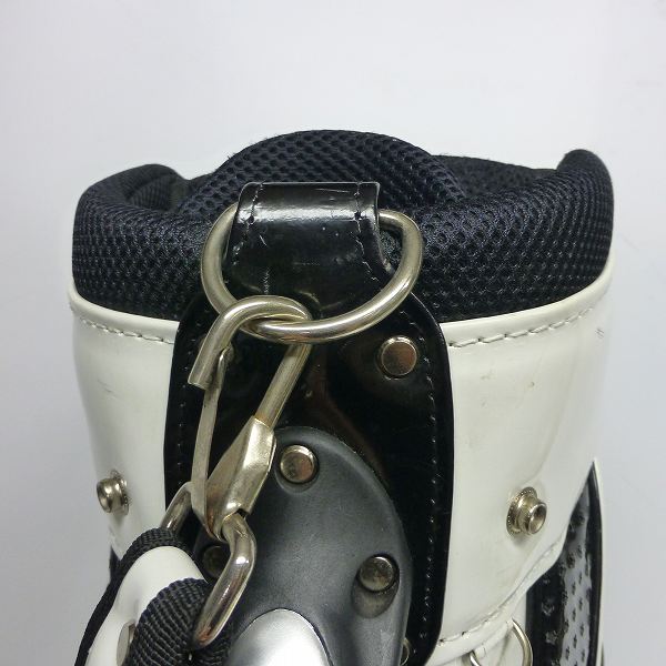 実際に弊社で買取させて頂いたKappa/カッパ キャディバッグ KG118AZ12 9型(46インチ対応) ホワイトの画像 4枚目