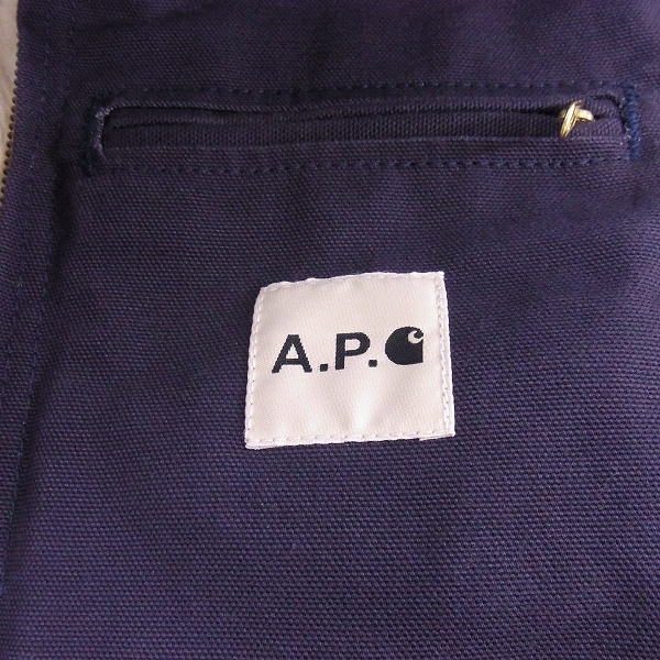 A.P.C.×Carhartt/アーペーセー×カーハート ジップアップ 内ボア