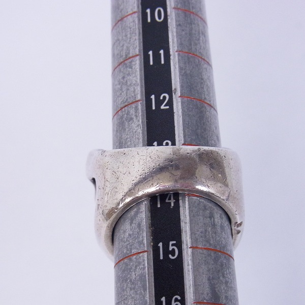 実際に弊社で買取させて頂いた【ギャランティ有】CRAZY PIG/クレイジーピッグ エビルスカルリング/EVIL SKULL 13.5号の画像 6枚目