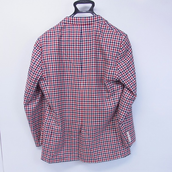 実際に弊社で買取させて頂いたBrooks Brothers/ブルックスブラザーズ チェック柄 テーラード ジャケット/40の画像 1枚目