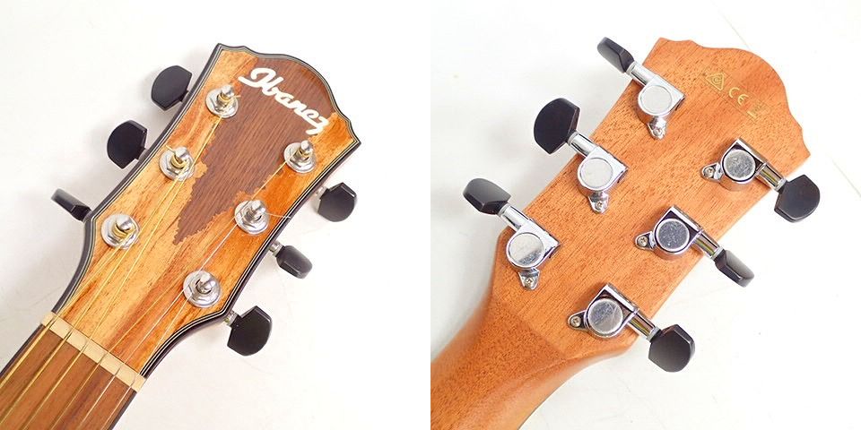 実際に弊社で買取させて頂いた★Ibanez/アイバニーズ AEW16LTD1 NT1201 数量限定モデル チューナー搭載 エレアコギターの画像 3枚目